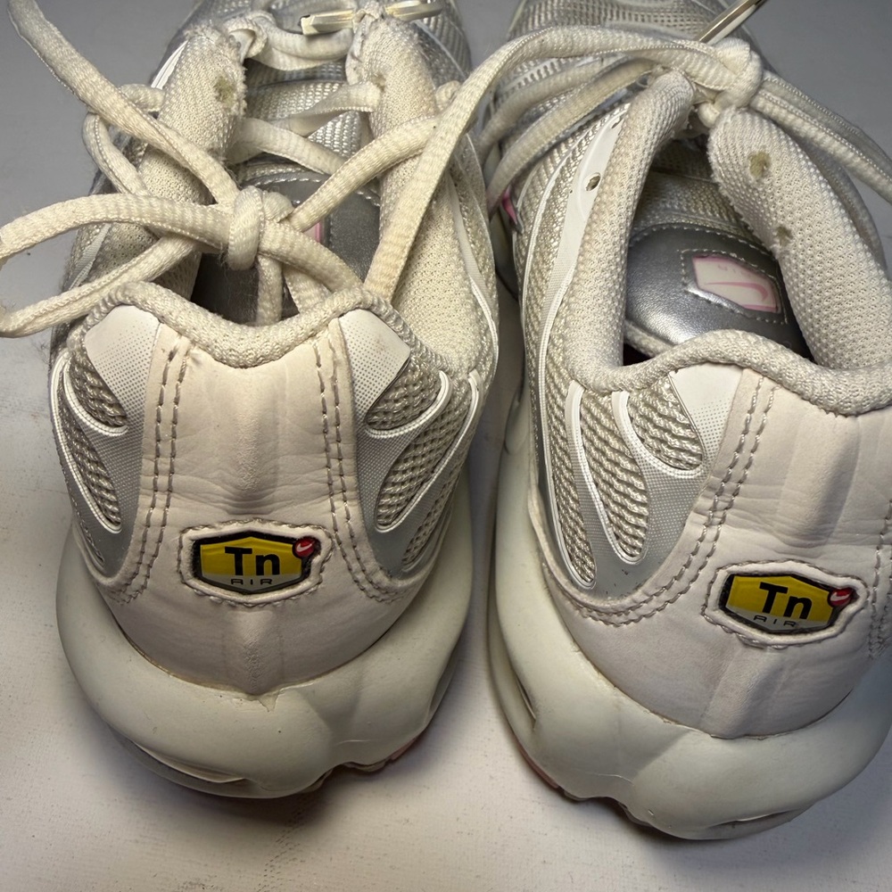 Nike White and Pink Air Max Sneakers